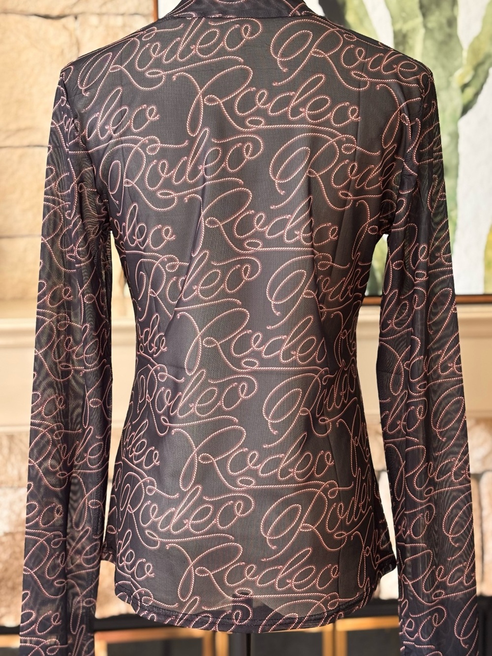 NWOT! Skript Rodeo Mesh Top ~ XL - Picture 4 of 5